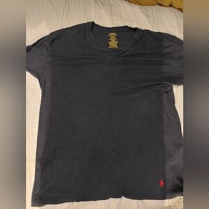 Polo by Ralph Lauren Men's Navy Blue T-Shirt